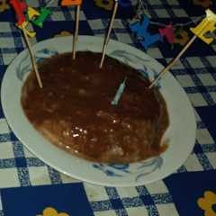 Una foto de Flan Cubierto de Chocolate