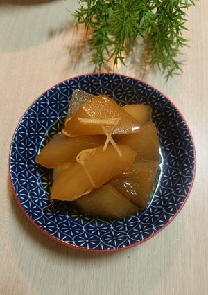琥珀色薑絲冬瓜 的食譜成品照片