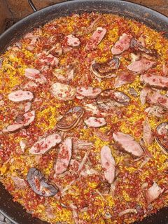 Una foto de Paella de Foie