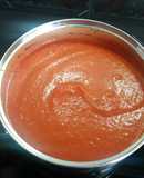 Crema de tomates asados, pimiento rojo y ajos 💯