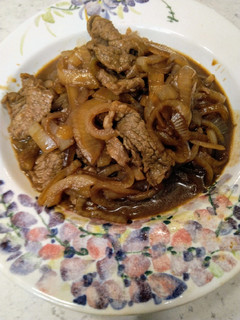 壽喜牛肉片(家常菜)(簡單料理)(快速料理) 的食譜成品照片