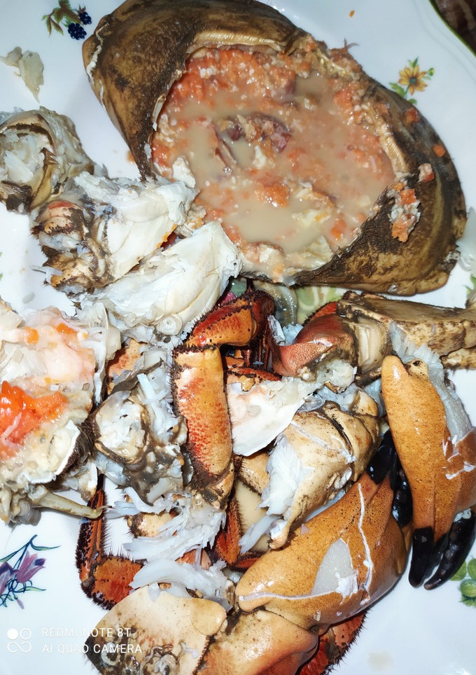 Una foto de Buey de mar cocido