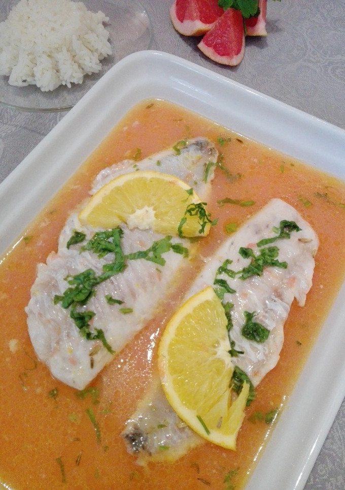 Una foto de Filetes de dorada al horno con cítricos