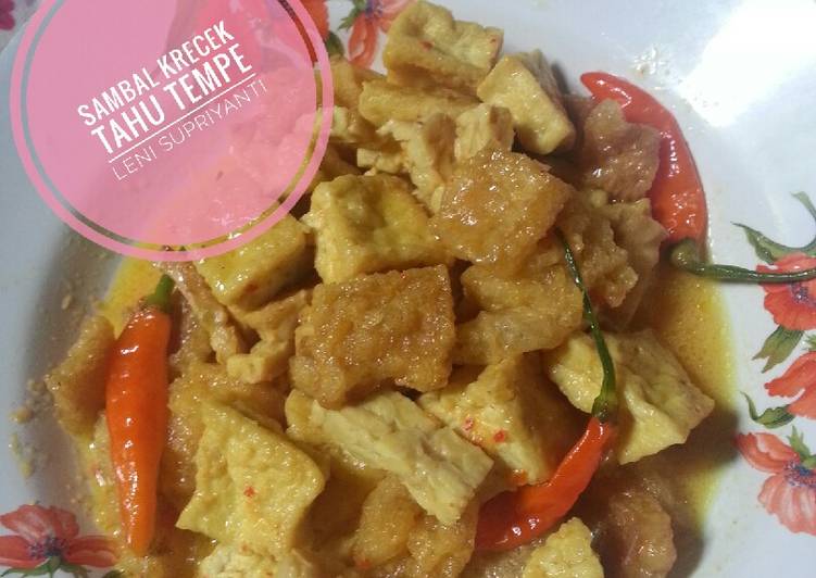Sambal krecek tahu tempe