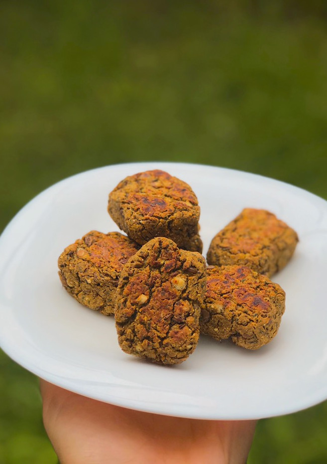 Una foto de 🌿🍘NUGGETS VEGANOS DE LENTEJAS SIN TACC🍘🌿