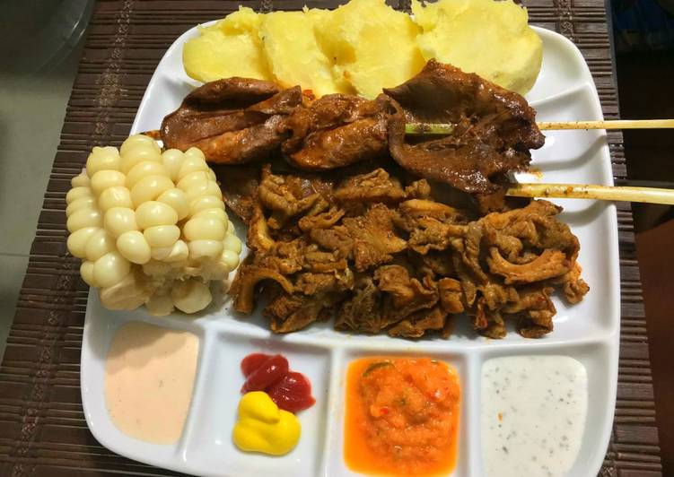 Anticucho y Rachi Receta de Diana Cordero- Cookpad