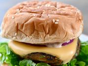 A picture of bean burger