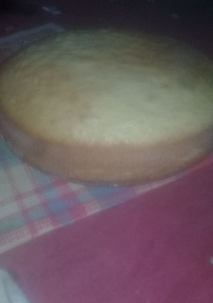 Una foto de Bizcochuelo con yogurt de vainilla