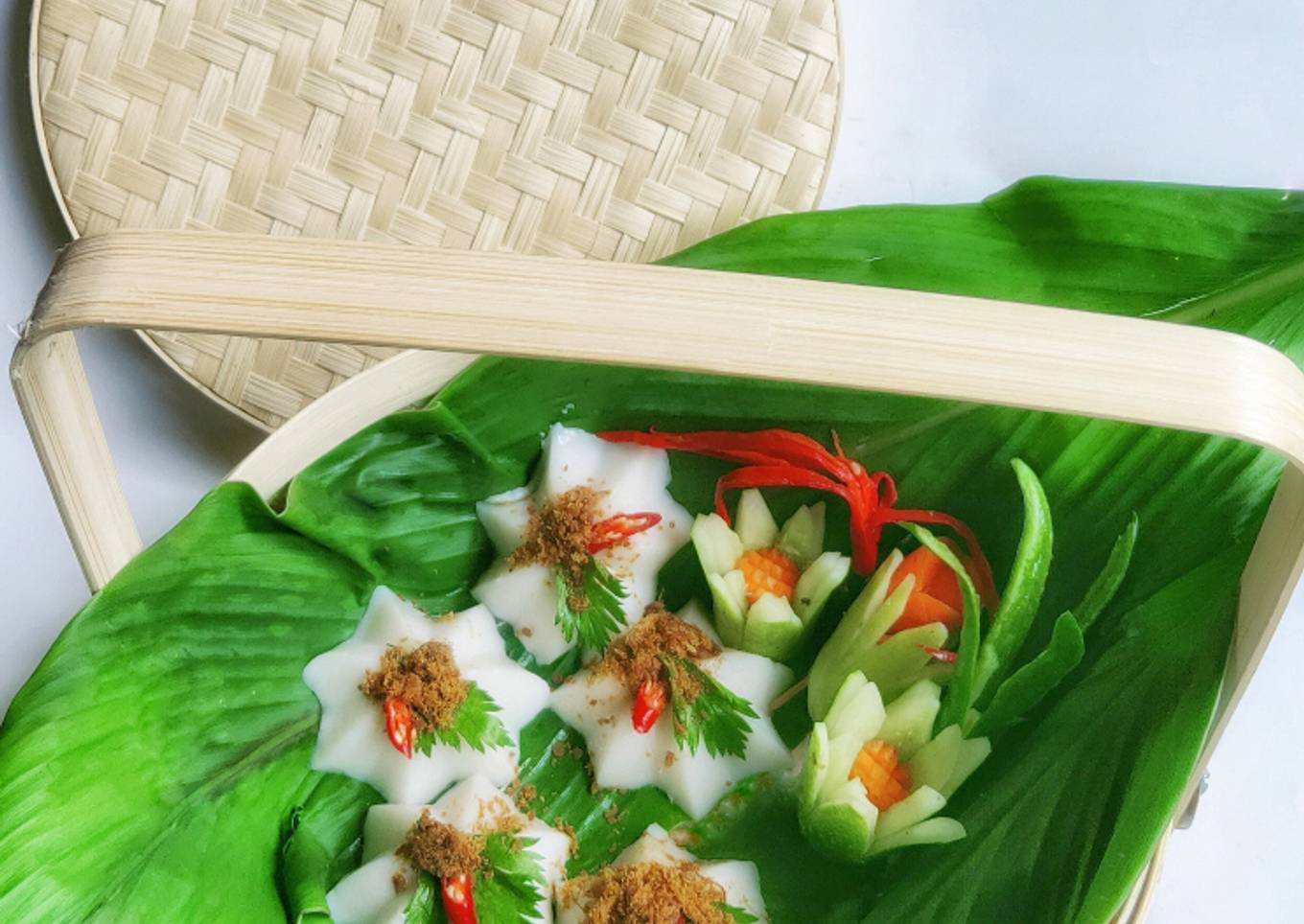 Kue Talam Abon Dengan Garnish