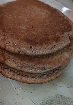 Una foto de Hot cake de chocolate