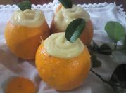 Una foto de crema pastelera de naranja
