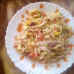 A picture of Spaghetti left over#author marathon#.