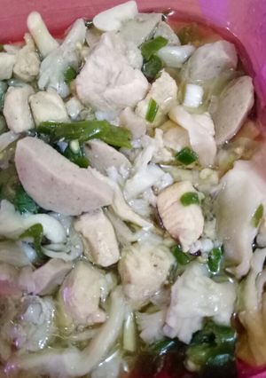 Foto resep Jamur ayam bakso saus tiram