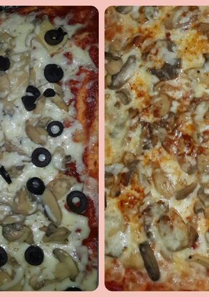 صورة لوصفة بيتزا 🍕