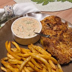 A picture of Easy Air Fryer / Oven Fish & Chips.