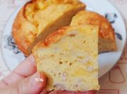 A picture of homemade bread pudding