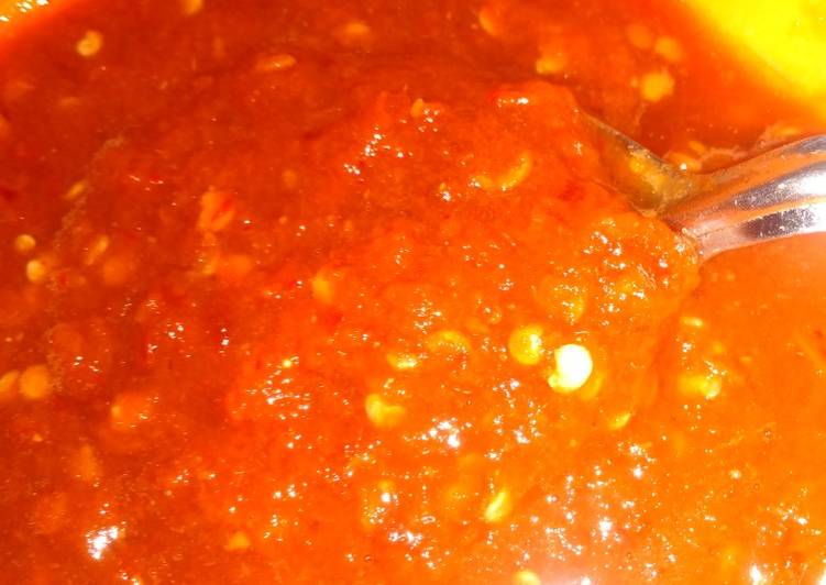 Recipe of Homemade Red chilli chutney