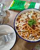 Indian style tomato Spaghetti