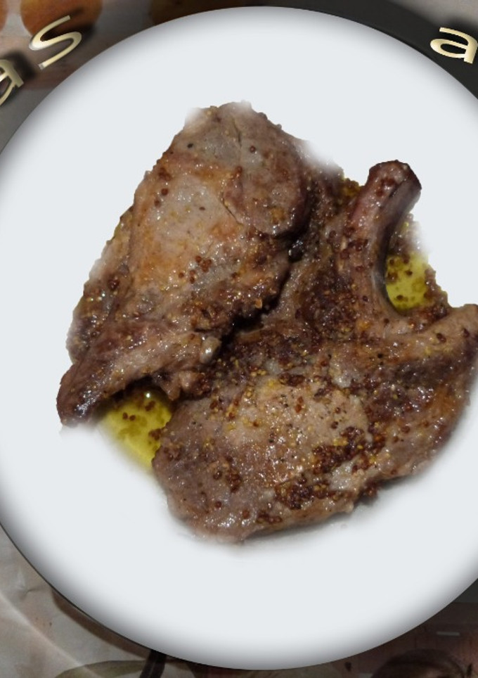 Una foto de Chuletas de cerdo a la mostaza