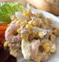 Easy Way Prepare Recipe Tuna &amp; Prawns salad with egg and sweet corns that is Delicious, Really Delicious}