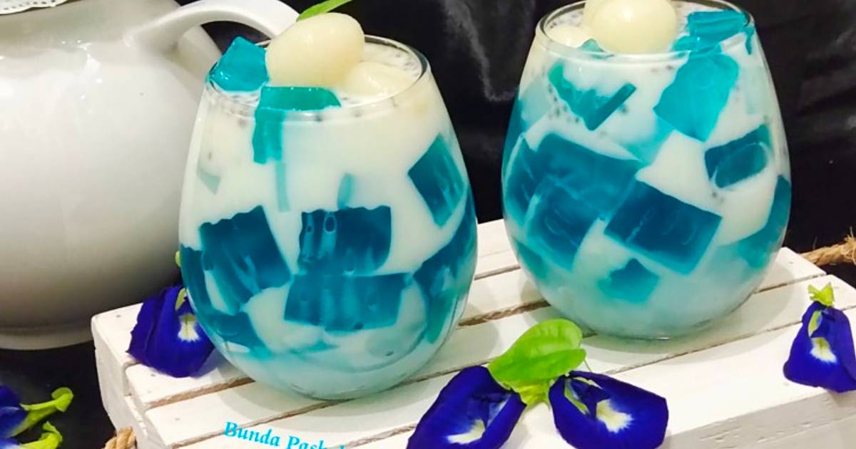 Resep Es Leci Jelly Telang Oleh Bunda Pashalenko - Cookpad