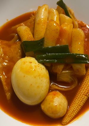 燉菜辣年糕 的食譜成品照片