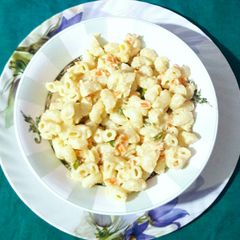 A picture of White Sauce Macaroni.