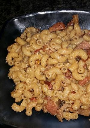 A picture of Bacon Mushroom Pasta.