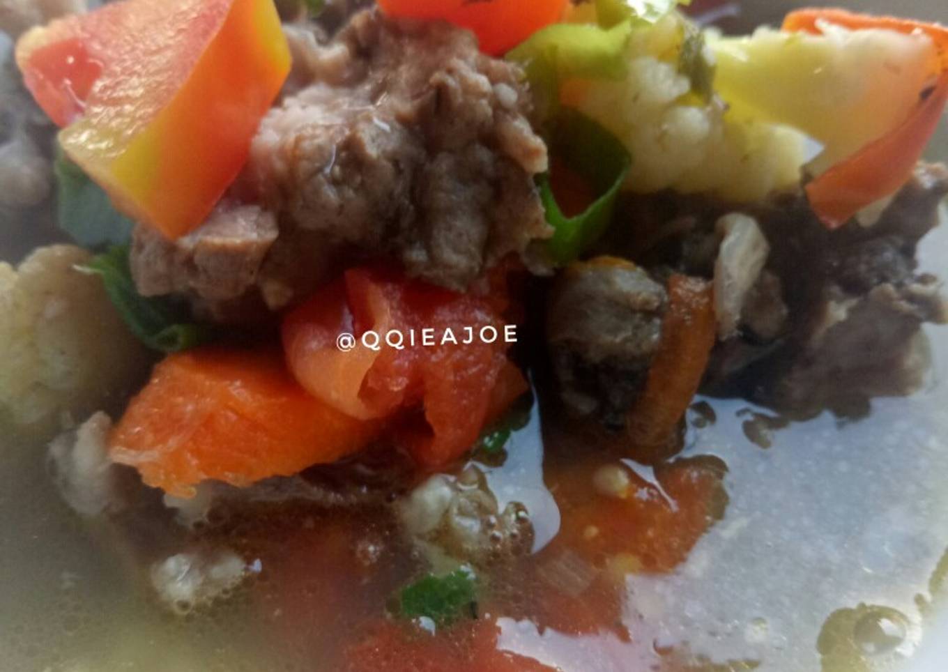 Sop Daging Sayuran bumbu rempah