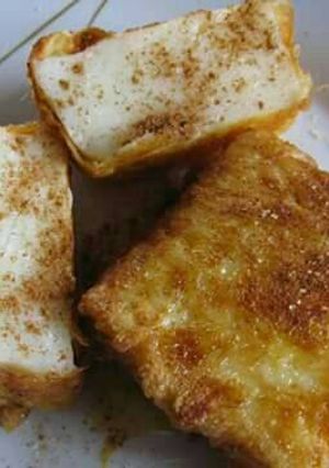 A picture of Leche Frita 😍.