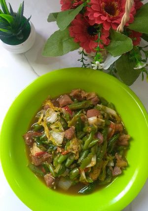 Foto resep Tumis Buncis Daging Cabai Hijau (tumis Campur2)