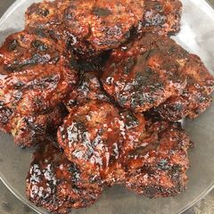 A picture of Barbecue Glazed Burgers.