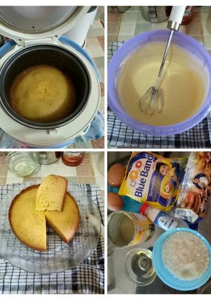 A picture of Cake with Rice Cooker.