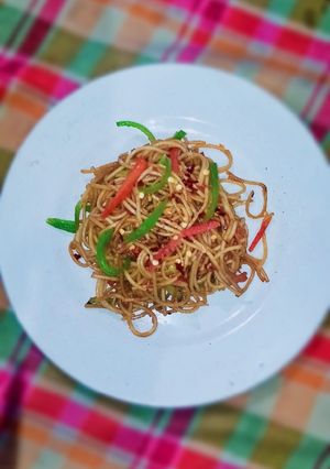A picture of Hot & Spicy Mexican Noodles🍜🍽️🍜.
