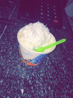A picture of Coconut ice cream.