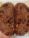 Orange Peel Double Chocolate Sourdough Bread (Oven Tangkring)