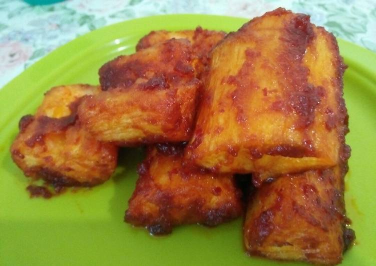 Singkong sambal manis