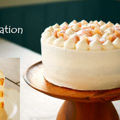 A picture of Peach Decoration Cake (Chantilly Peche).