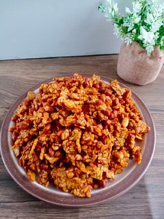 Foto resep Balado kering tempe kacang