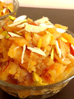 A picture of Sweet potato Halwa.