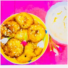 A picture of Soyabean Malpuas.