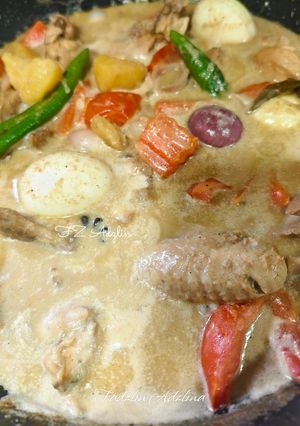 Gambar Ayam Kurma Telur Rebus