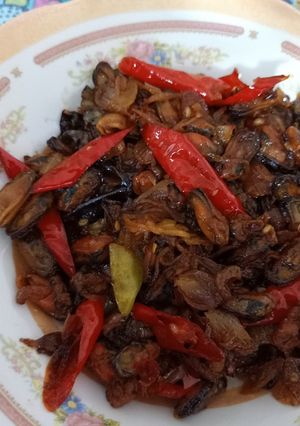 Foto resep Oseng kerang pedas manis