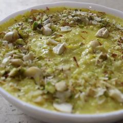 A picture of Foxnut millet kheer (makhane ki kheer).