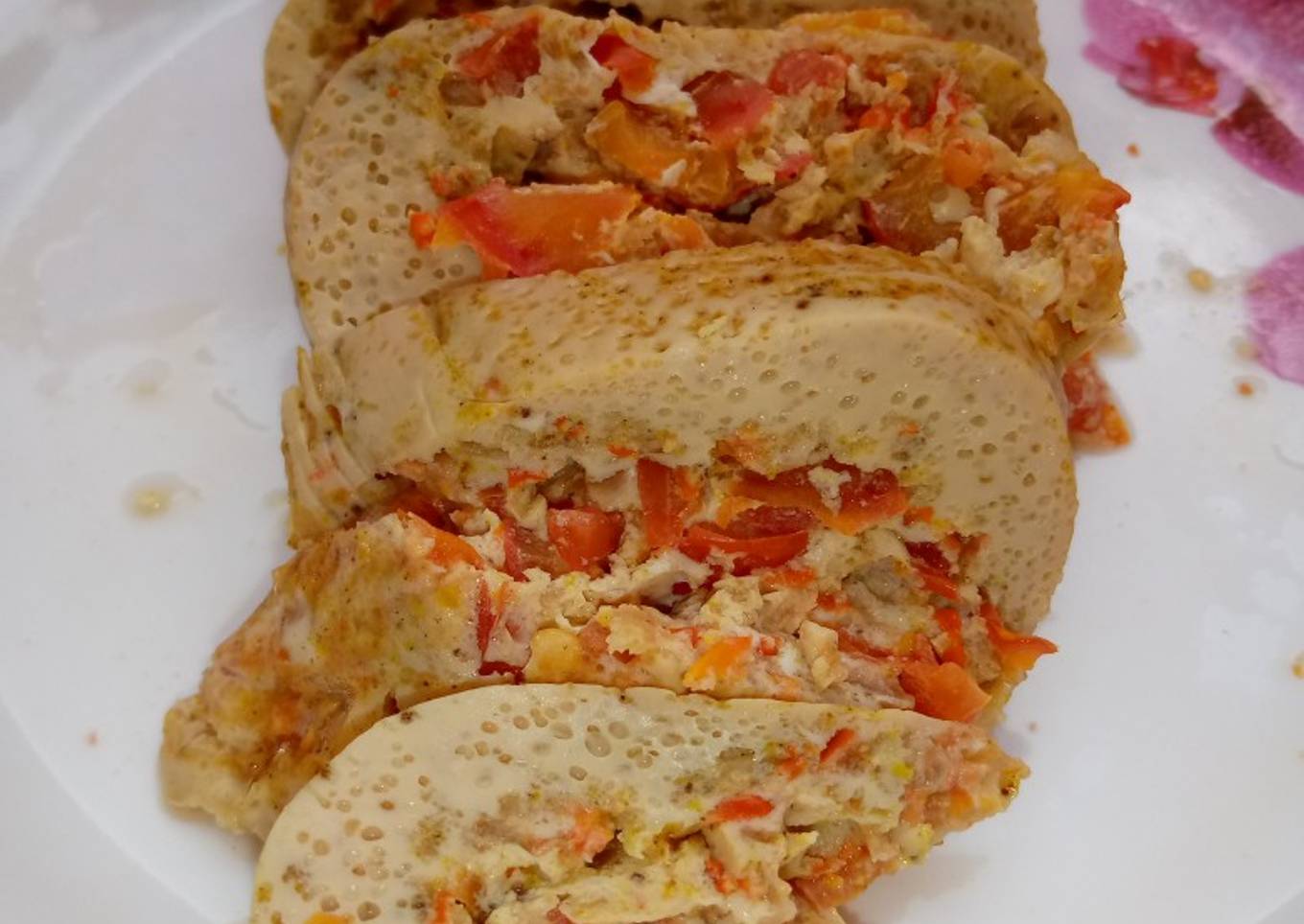 Steamed omellette