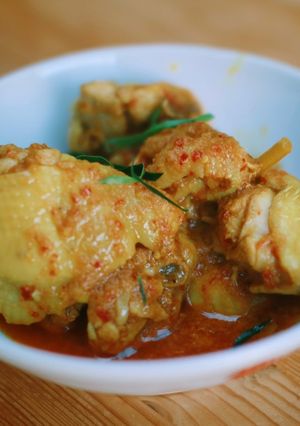 A picture of Chicken Rendang (Malaysian Style).