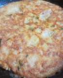 Trứng chiên với lòng trắng trứng muối