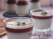 Gambar puding coklat susu
