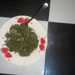 A picture of Steamed kales.