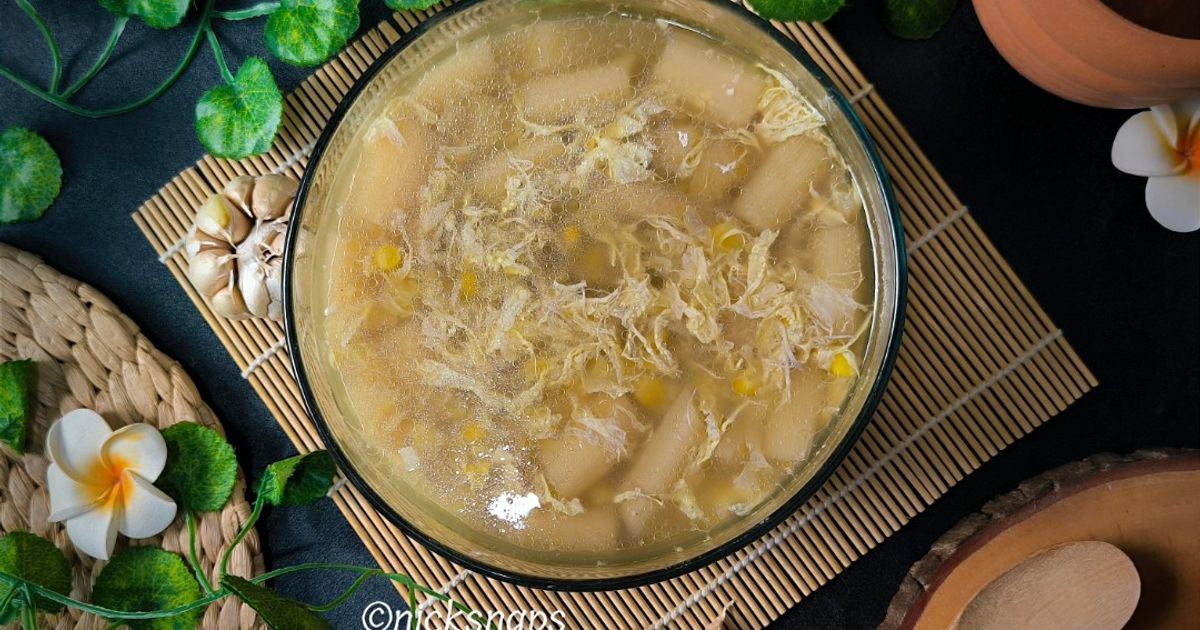 Sup Kepiting Jagung Asparagus